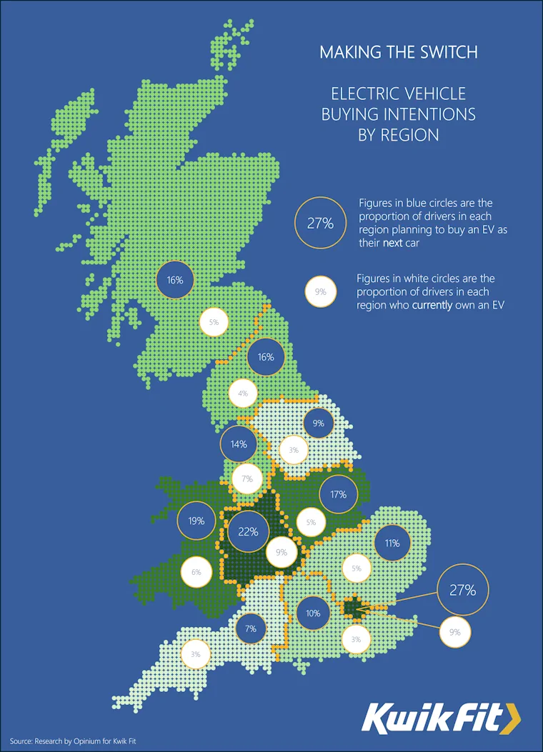 EV buying intentions map